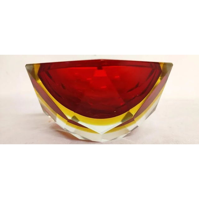 Murano Crystal Bowl, Italy, 1980s For Sale - Image 4 of 8