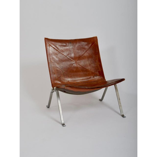 Brown Set of PK22 Lounge Chairs by Poul Kjaerholm for E. Kold Christensen, 1960 For Sale - Image 8 of 12