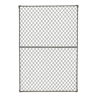 Reclaimed Industrial Steel Mesh Security Panel 47 X 69.125 In. For Sale