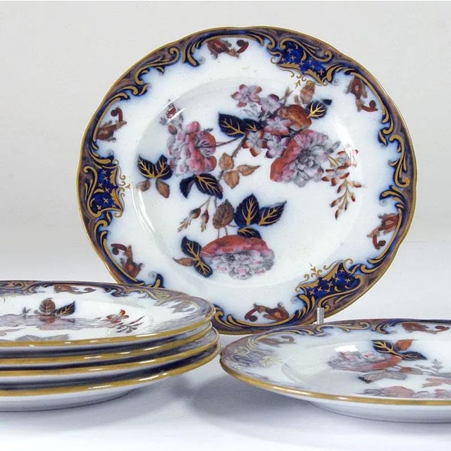 English Dessert Plates from Wedgwood, 1840, Set of 6 For Sale - Image 4 of 10