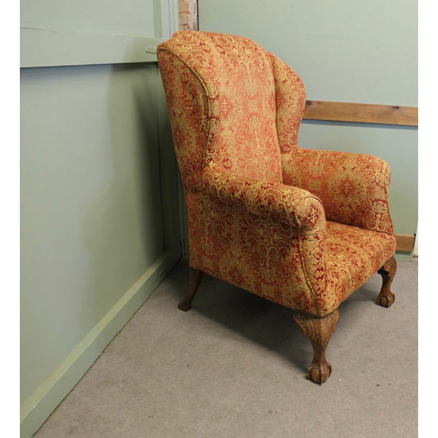 Antique Wingback Armchair, 1800s For Sale - Image 4 of 8