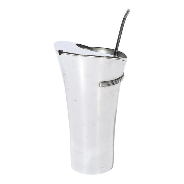 1930s Art Deco "Viking" Chrome Cocktail Pitcher by Walter Von Nessen for Chase For Sale