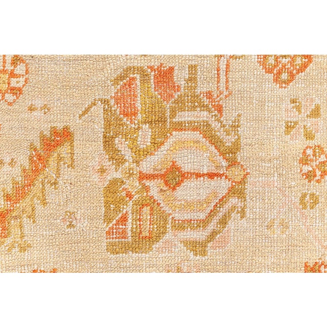 Beige Early 20th Century Turkish Oushak For Sale - Image 8 of 9