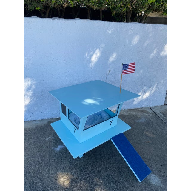 Mid-Century Modern Pet Bed Lifeguard Tower Small Dog or Cat For Sale - Image 3 of 12