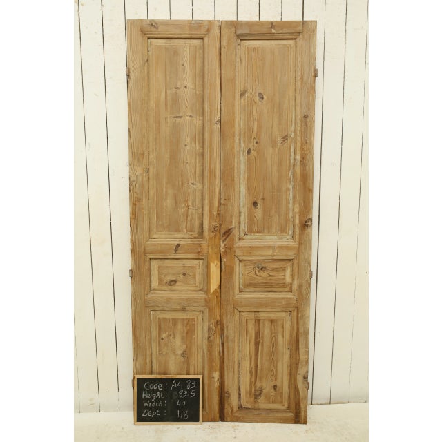Rustic European Late 19th Century Double French Doors - a Pair For Sale - Image 3 of 5