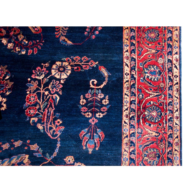 Early 20th Century Persian Sarouk Mohajeran Rug For Sale - Image 10 of 15