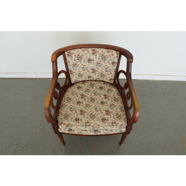 Vintage Neoclassical Open Armchairs (Set of 2) For Sale - Image 10 of 15