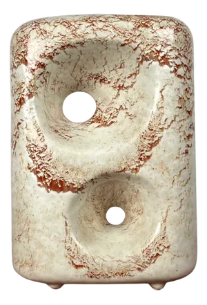 Mid-Century Italian Studio Pottery Vase by Roberto Rigon for Bertoncello, 1960s