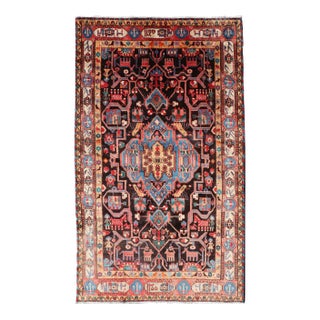 Antique Persian Nahavand Rug With All-Over Sub-Geometric Tribal Design 5'3 X 9'4 For Sale
