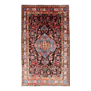 Antique Persian Nahavand Rug With All-Over Sub-Geometric Tribal Design