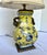 Late 20th Century Vintage Italian Porcelain Table Lamp With Brass Pomegranate Handles For Sale - Image 5 of 15