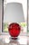 A stunning bright red mid-century modern crystal lamp made by the talented börne augustsson for åseda, sweden during the...