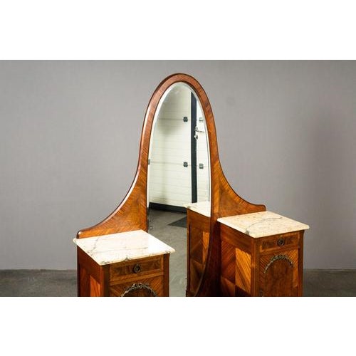 Wood French Mirrored Chest of Drawers For Sale - Image 7 of 18