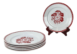 Annecy Dinner Plates from KG Lunéville, 1920s, Set of 6