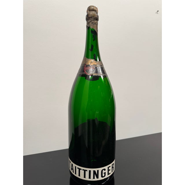 Vintage Taittinger Champagne Display Bottle For Sale - Image 9 of 11