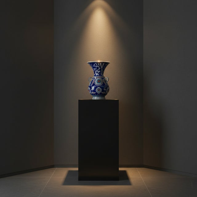 The Poetry of the Night This Handmade Ceramic Kandil Vase is a masterpiece of contrast. Standing at 50 cm, it reimagines...