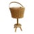 Longaberger Hinge-Top Sewing Basket on Stand For Sale