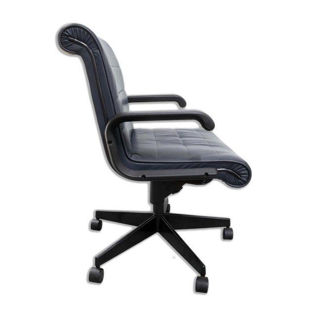 Knoll Richard Sapper Navy for Knoll Office Chair on Wheels For Sale - Image 4 of 10