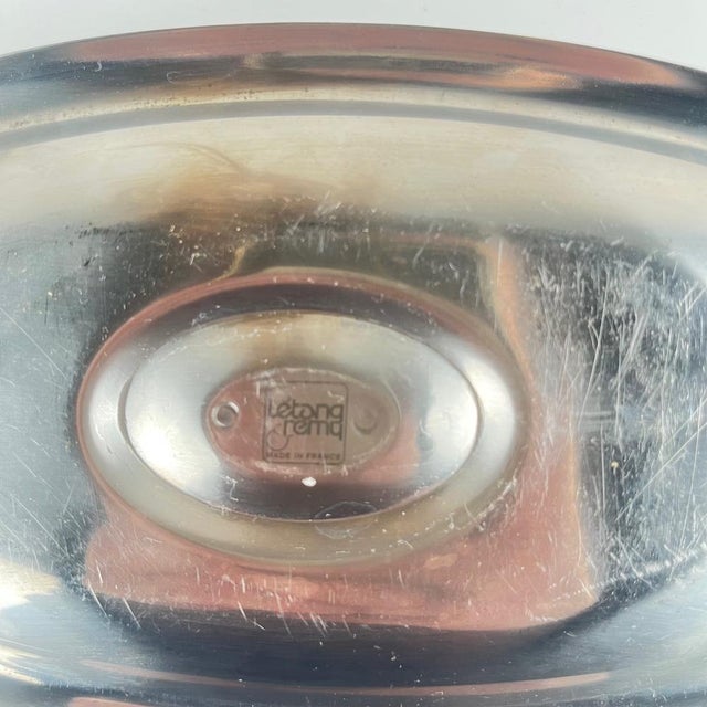 Stainless Steel Saucer by Letang Remy, 1960s For Sale - Image 7 of 9