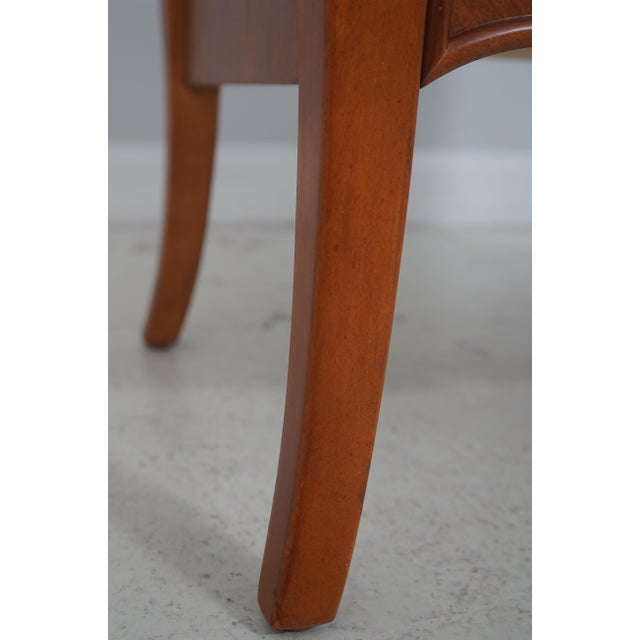 Pair of Hickory White Italian Style Console Nightstand Cabinets For Sale - Image 9 of 17