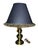 Victorian 1970s Hollywood Regency Stiffel Solid Brass Urn Table Lamp With Fringed Shade For Sale - Image 3 of 15