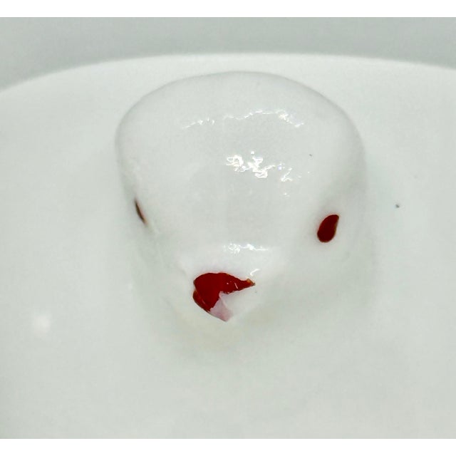 White 1950's Westmoreland Milk Glass Chick Design Egg Cups - A Pair For Sale - Image 8 of 12