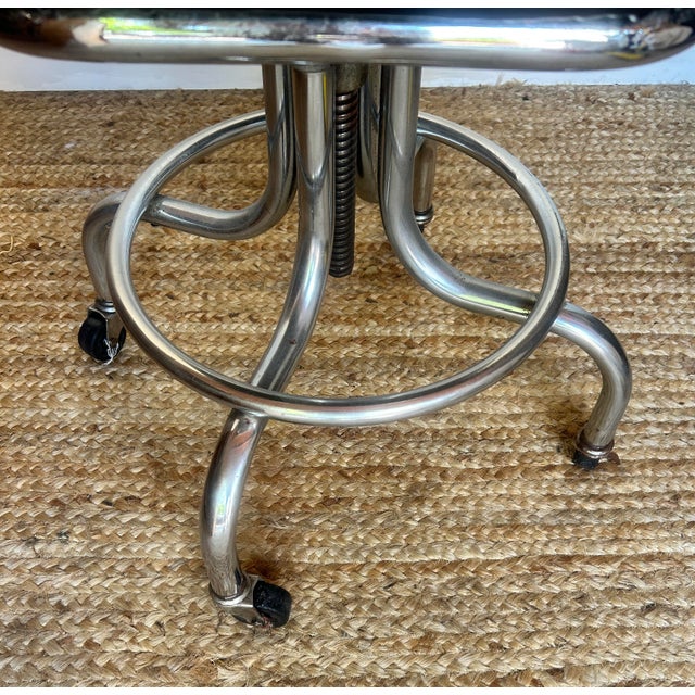 1950s Mid Century Stanford Medical Metal Chair For Sale - Image 4 of 8