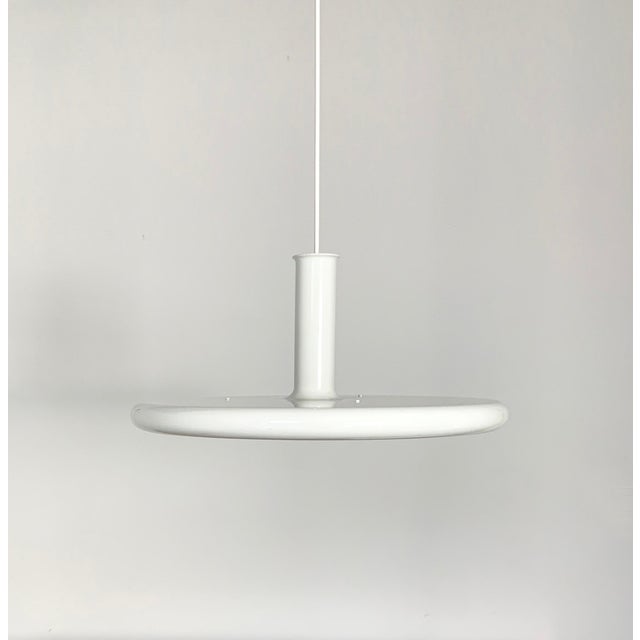 Metal Mid-Century Danish Space Age Optima Pendant Lamp in UFO Style by Hans Due for Fog & Mørup, 1970s For Sale - Image 7 of 16