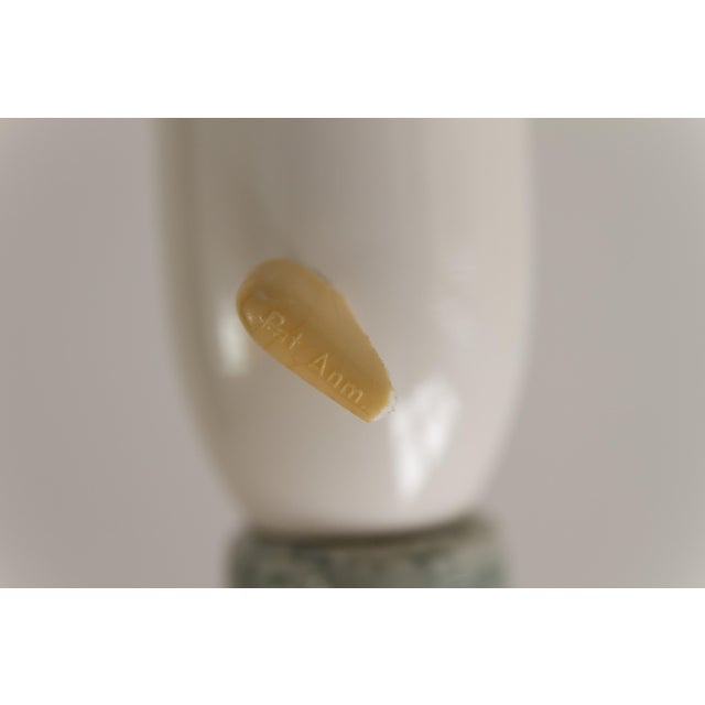 Danish Blue Stoneware Table Lamp by Linnemann- Schmidt for Palshus, 1960s For Sale - Image 9 of 18