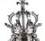 An exceptional and impressive large silvered bronze three light hall lantern after the model made for the Palace of...