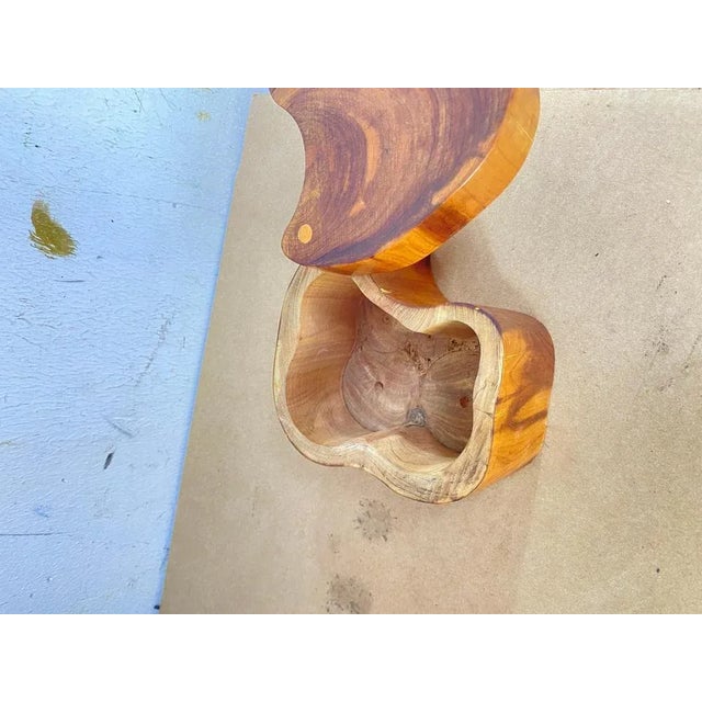 1950s Brutalist Olive Box, France, 1950s For Sale - Image 5 of 11