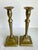 Here is a beautiful pair of Georgian brass candlestick holders, dating to around 1780–1820. They have that classic late-...