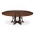 Transitional Round Jupe Dining Table, Large – Warm Brown Oak For Sale In Raleigh - Image 6 of 12