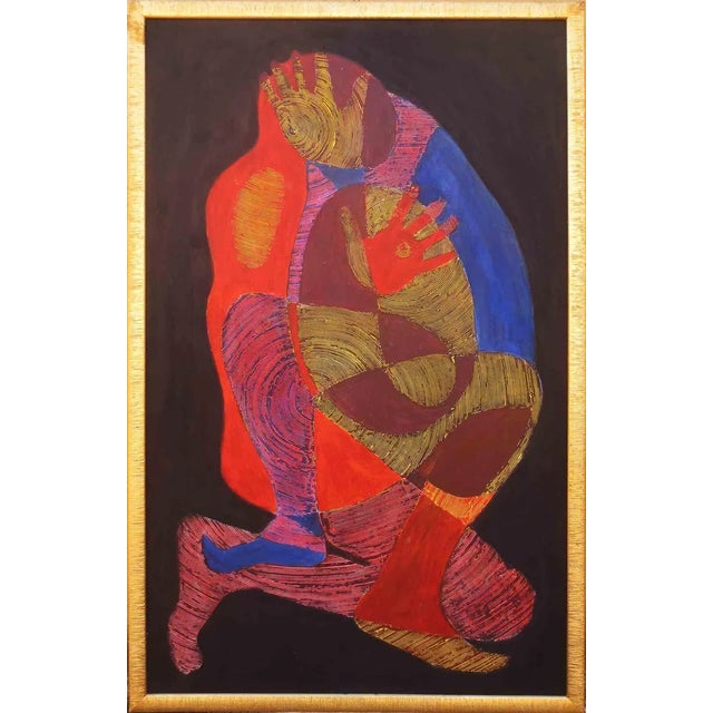 Massimo Greco, Two, Mixed Media Painting, 2000 For Sale - Image 6 of 6