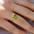 Kai Fine Jewelry Kai Bella 2.50ctw Emerald-Cut Peridot East-West Ring, Size 6 in 14k Gold (All Sizes Available) For Sale - Image 4 of 12