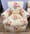 Pair of Custom Chintz Club Chairs in Scalamandré Floral Fabric For Sale - Image 9 of 12