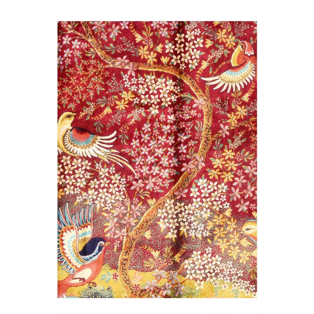 Viscose on a cotton foundation with a medallion This rug has a dense, soft pile, and excellent quality, to ensure that you...