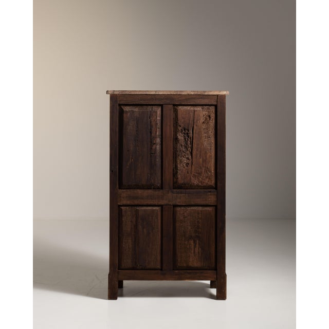 19th Century French Amber Louis XVI Secretary Cabinet with Marble Top For Sale - Image 14 of 15