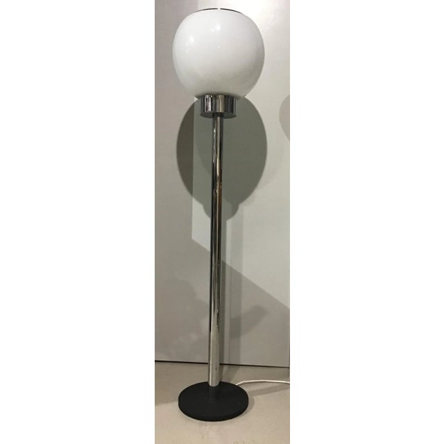 Vintage Italian Steel Ice Cream Floor Lamp, 1970s For Sale - Image 11 of 11