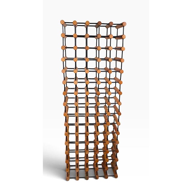 Mid 20th Century Large Architectural Mid Century 75 Bottle Wine Rack For Sale In New York - Image 6 of 15