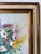 Vintage Frances Losier Floral on Vase Still Life Oil Painting on Masonite Board - Framed For Sale In Miami - Image 6 of 12