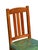 L. & J.G. Stickley, Inc. Antique Arts & Crafts Mission Oak Side Chair by L & Jg Stickley With Green Seat For Sale - Image 4 of 10