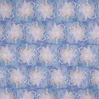 Alastair Orchid Print on Cotton/Linen Blend Fabric For Sale