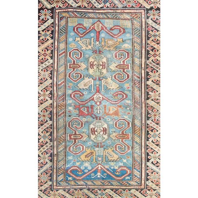 Tribal Early 20th Century Persian Shirvan Rug For Sale - Image 3 of 16