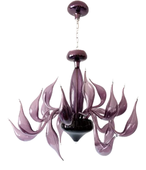 Italian Modern Murano Glass Chandelier by Fabio Fornasier for LU Murano, 2004