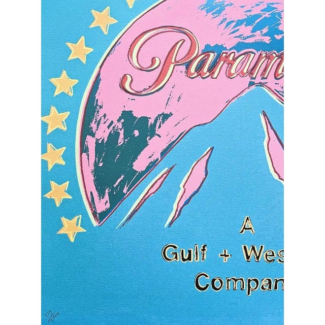 After Andy Warhol, Paramount Blue-Pink, 1980s, Print For Sale - Image 3 of 6