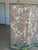 Taupe Antique Hand-Painted Japanese Four-Panel Screen With Birds and Bamboo Motif For Sale - Image 8 of 12