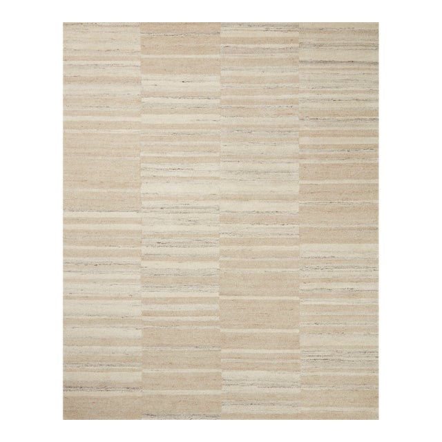 Amber Lewis x Loloi Rocky Natural / Sand 3'-6" x 5'-6" Accent Rug For Sale