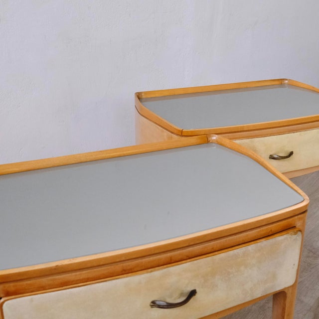 Bedside Tables attributed to Ass. Canturini Del Mobile-Paolo Buffa, Set of 2 For Sale - Image 4 of 18