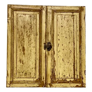 Small Patinated Double Door, 1890s For Sale